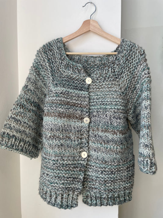 Handmade Chunky Knit Cardigan | Large