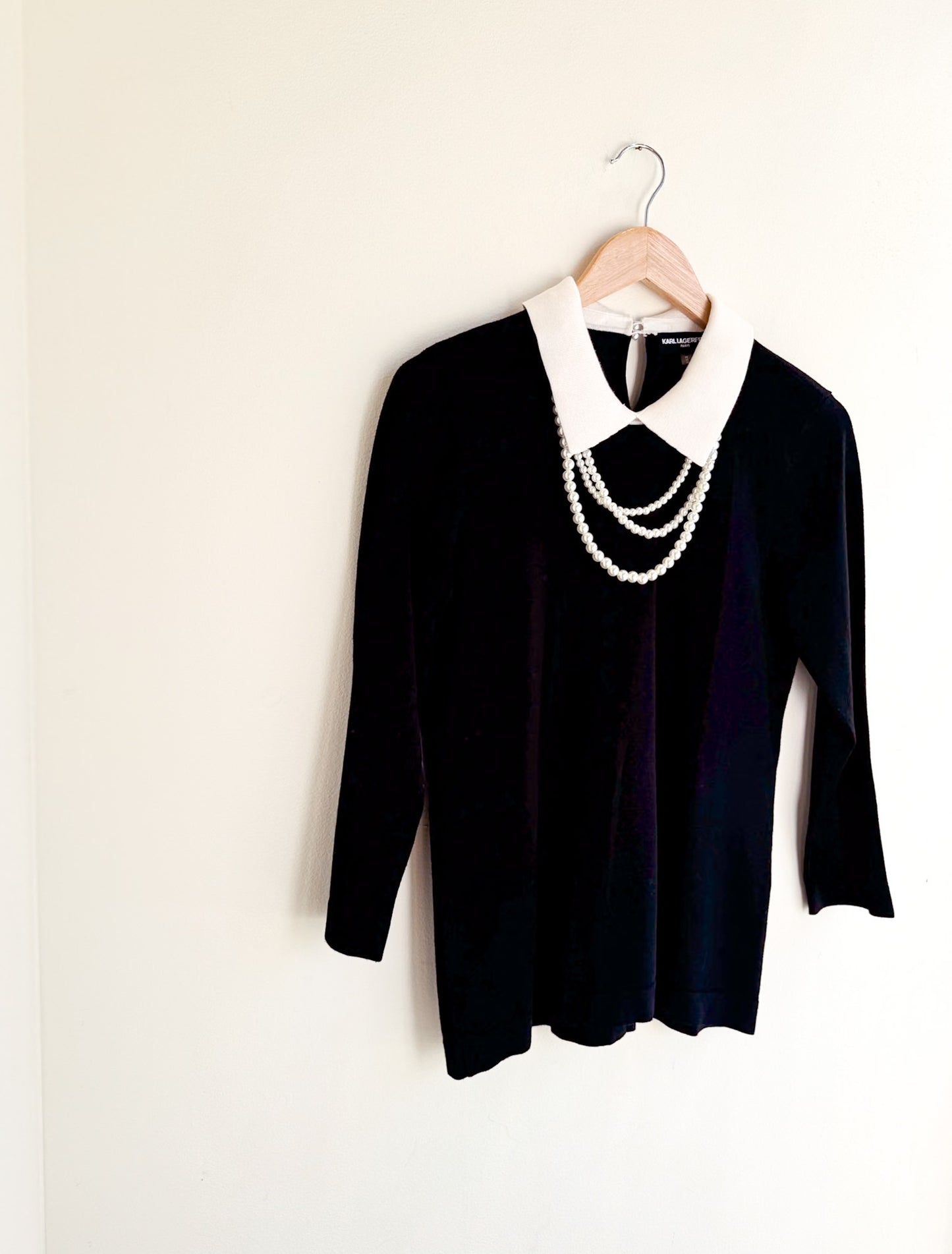 Karl Lagerfeld Pearl Collar Shirt