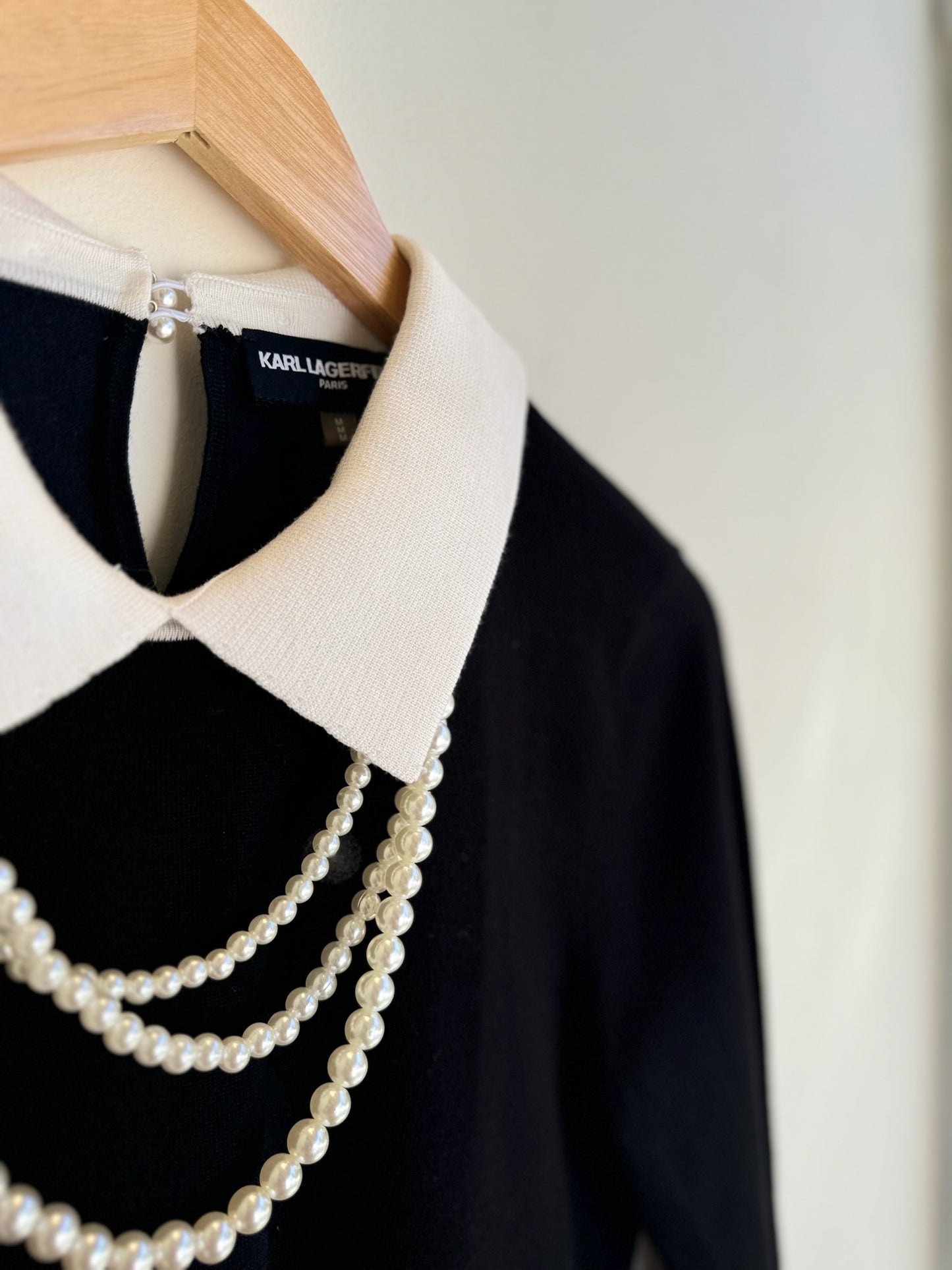 Karl Lagerfeld Pearl Collar Shirt