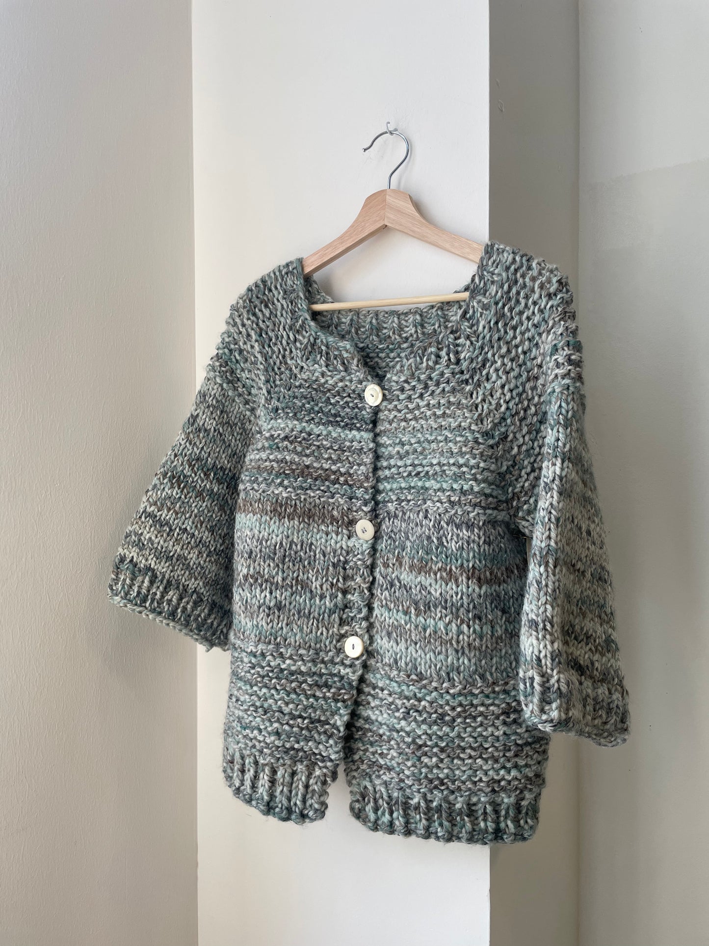 Handmade Chunky Knit Cardigan | Large