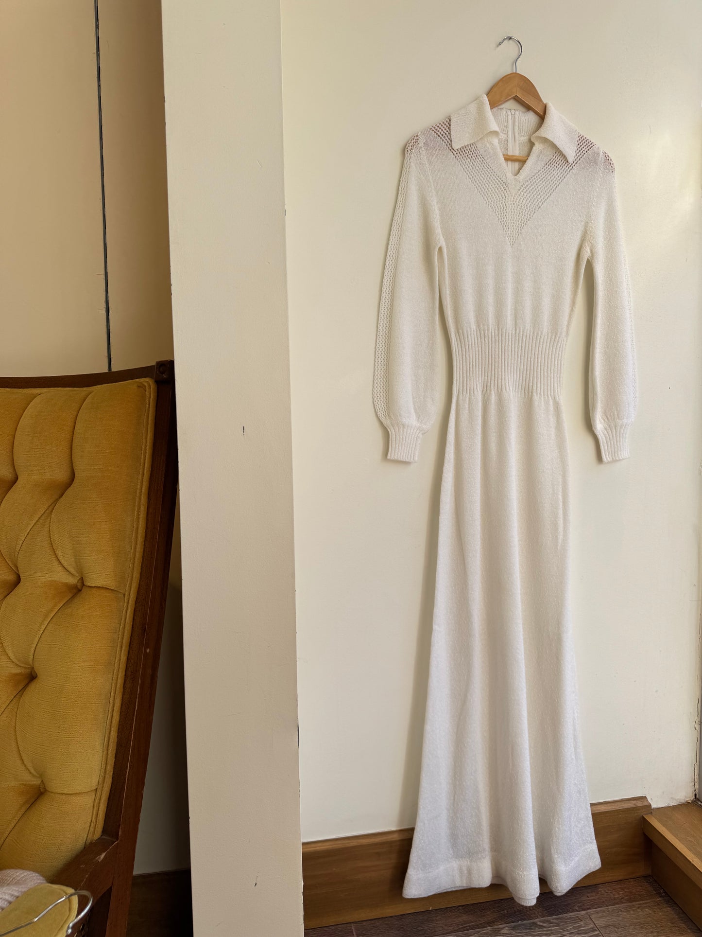 Custom 70’s White Dress