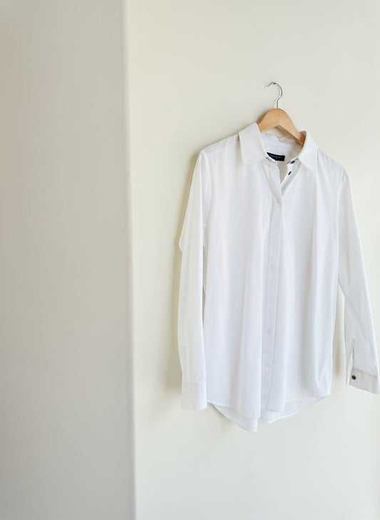 Lafayette 148 Classic Button Shirt