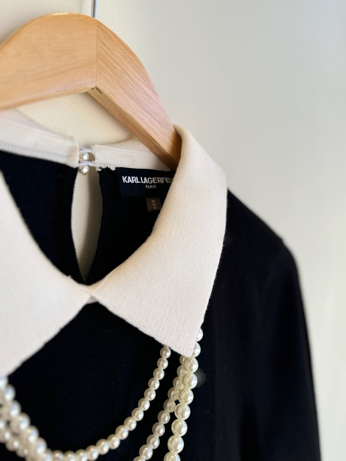 Karl Lagerfeld Pearl Collar Shirt