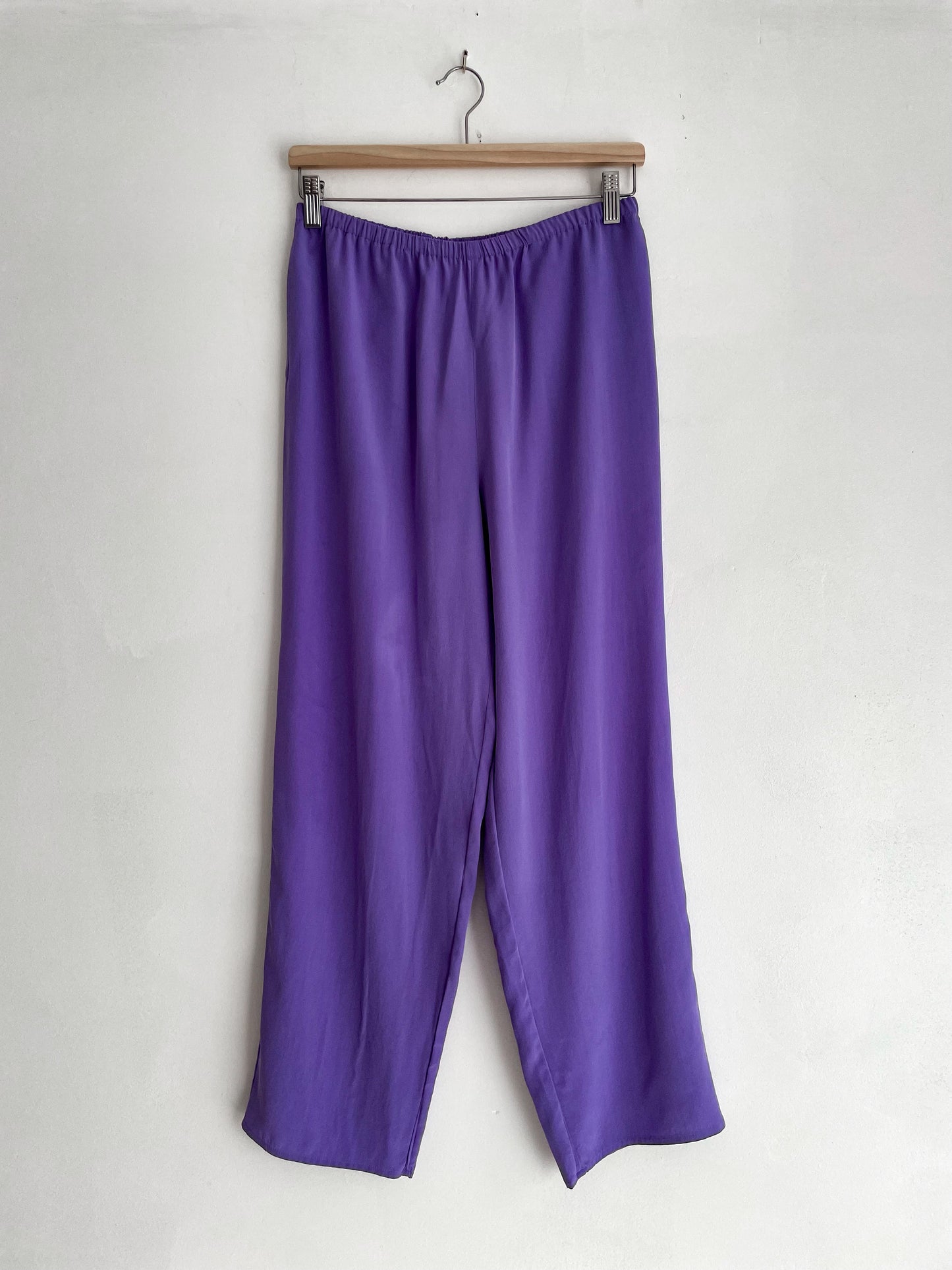 Lavender Silk Stretchy Pant | Small