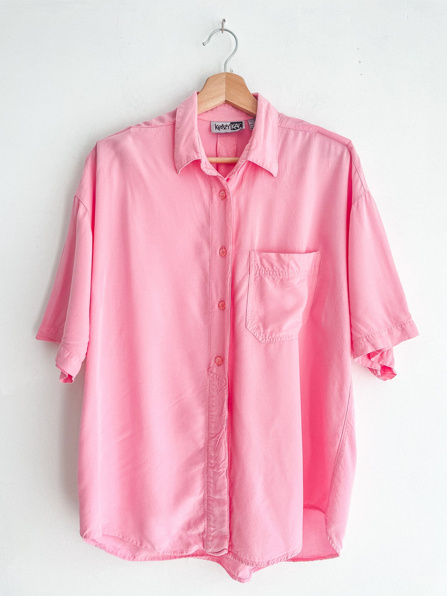 Pink Garden Button Up | Large