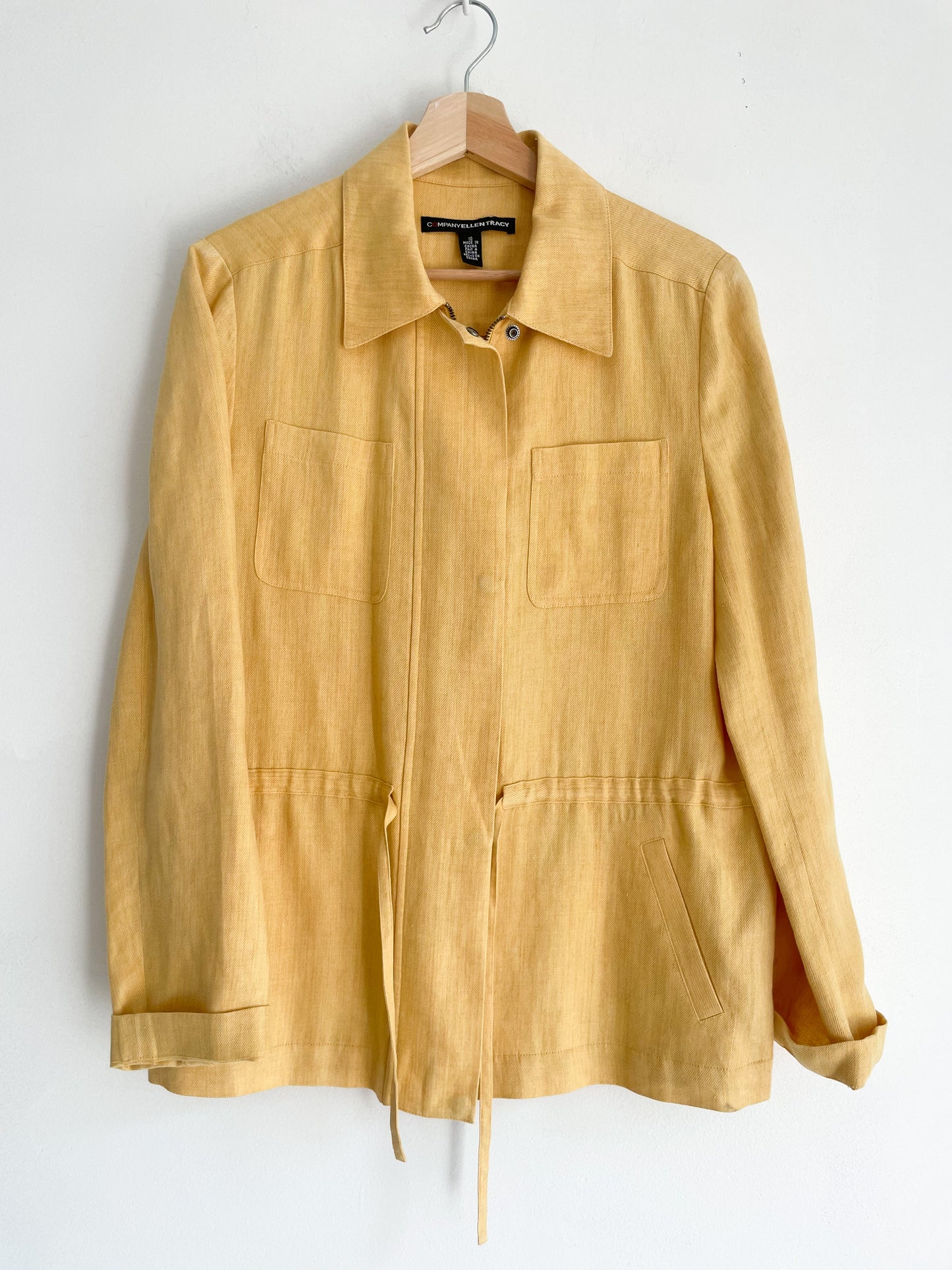 Yellow Linen Jacket | Medium
