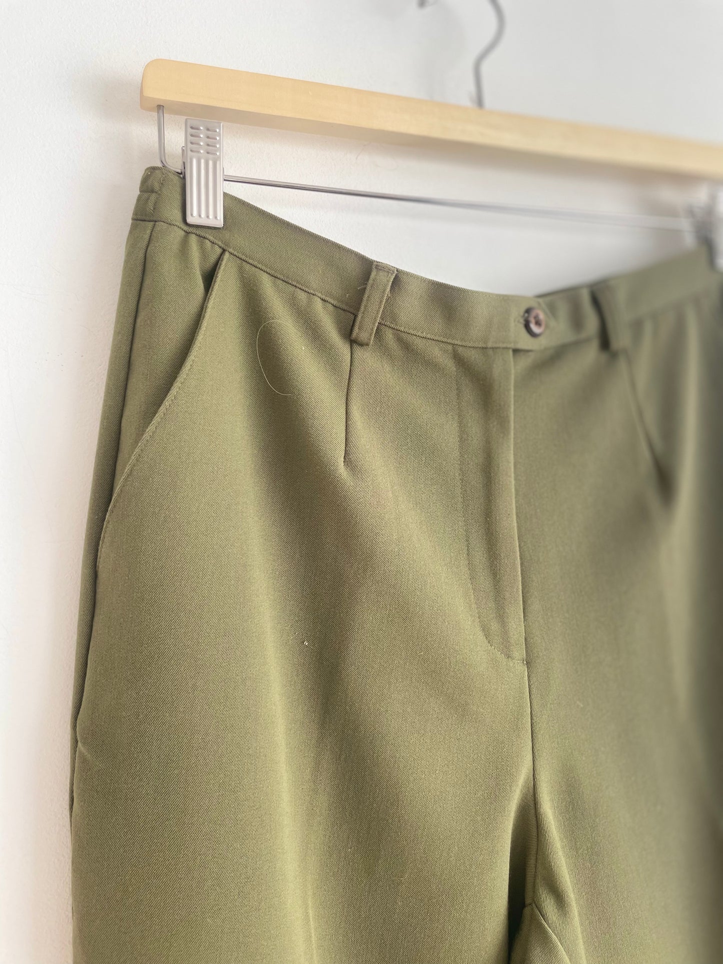Olive Trouser Pant | Medium-Large