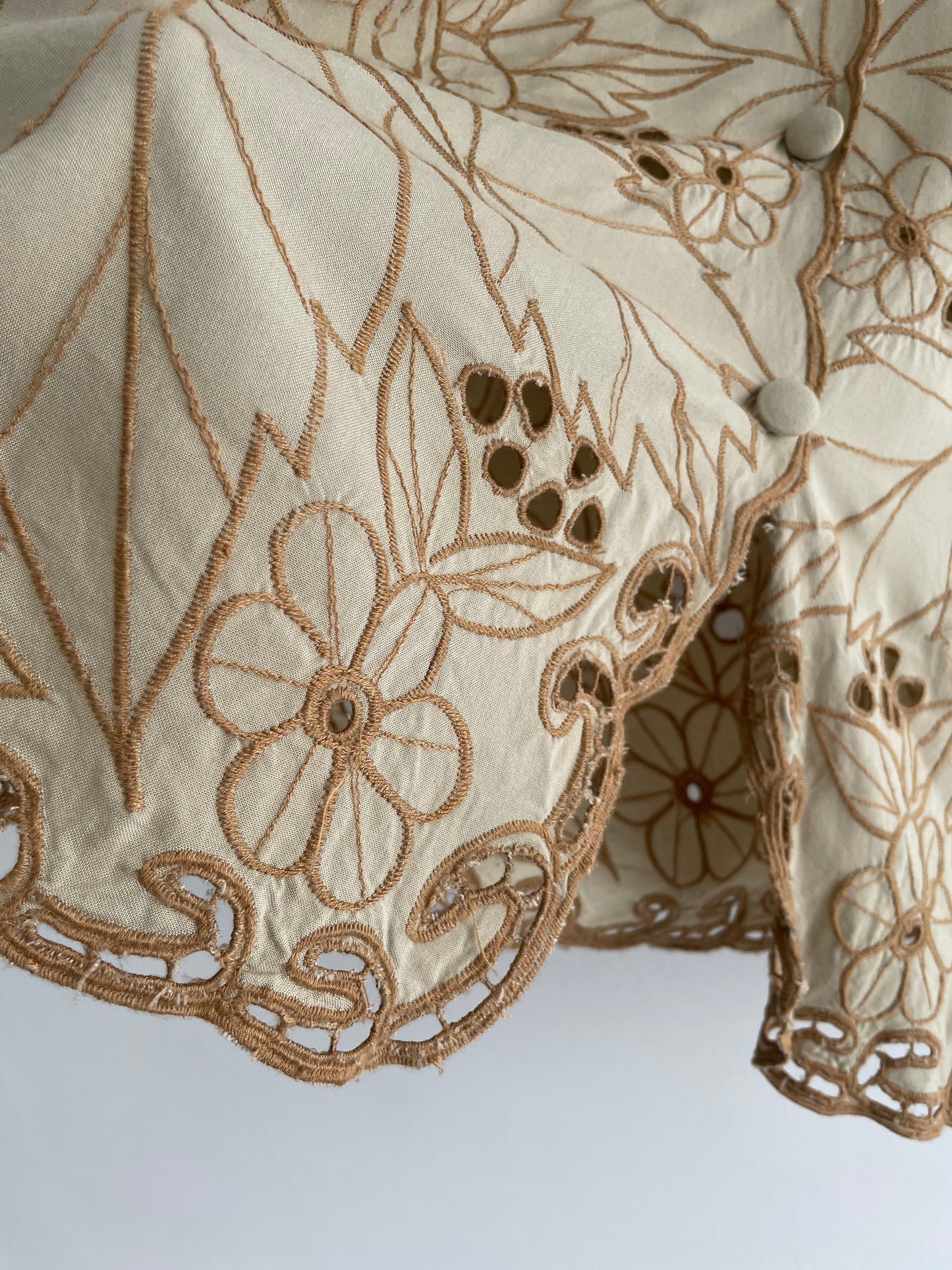 Floral Stitched Blouse | Medium-Large