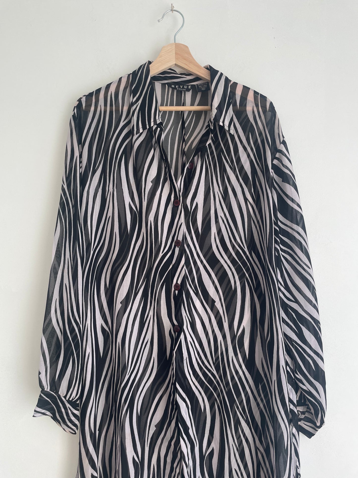 Sheer Zebra Tunic | Plus